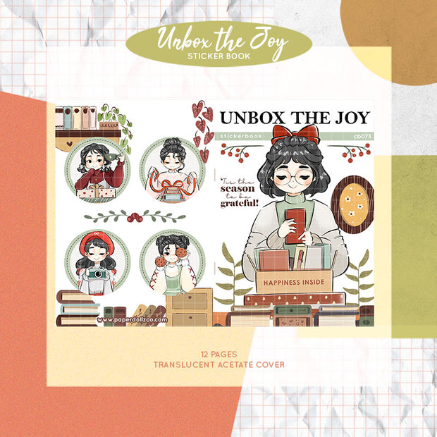 Unbox the Joy | PaperDollzCo | Sticker Book | CB073
