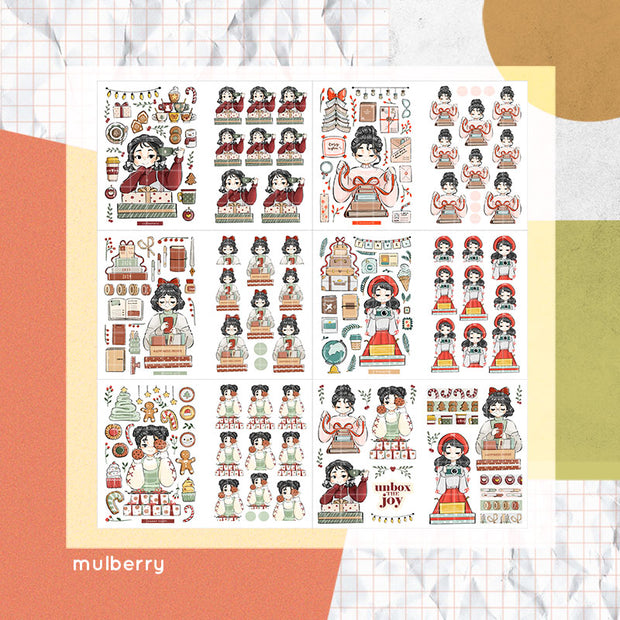 Unbox the Joy | PaperDollzCo | Sticker Book | CB073