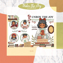Unbox the Joy | PaperDollzCo | Sticker Book | CB073