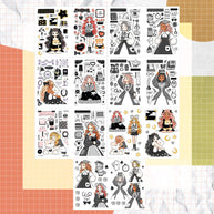 Midnight Muse | PaperDollzCo | Sticker Book | CB074