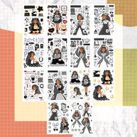 Midnight Muse | PaperDollzCo | Sticker Book | CB074