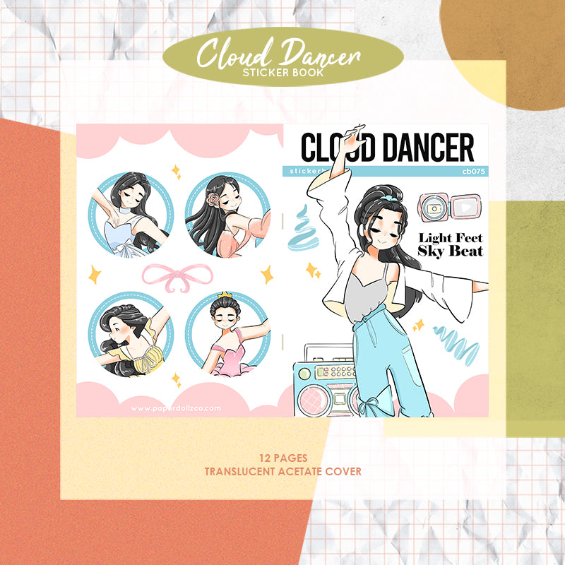 Cloud Dancer | PaperDollzCo | Sticker Book | CB075