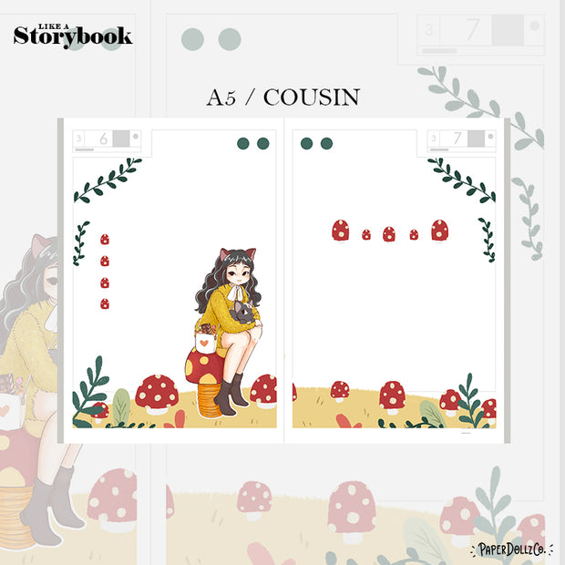 Fluffy Tails | Like a Story Book | Cousin Daily Sticker Kit | Cd035