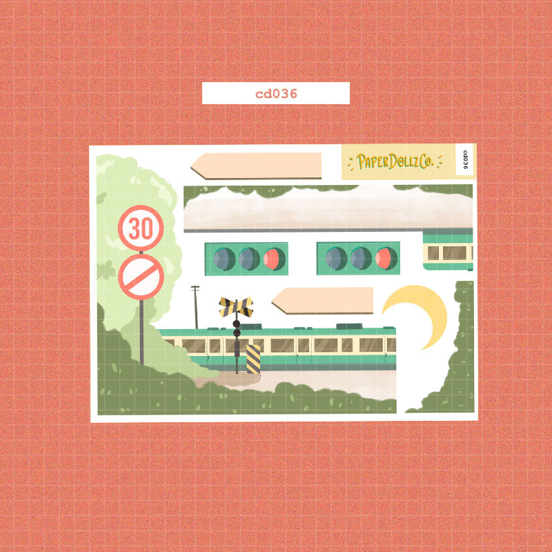 Wanderlust | Hobonichi | Cousin Daily Sticker Kit | Cd036