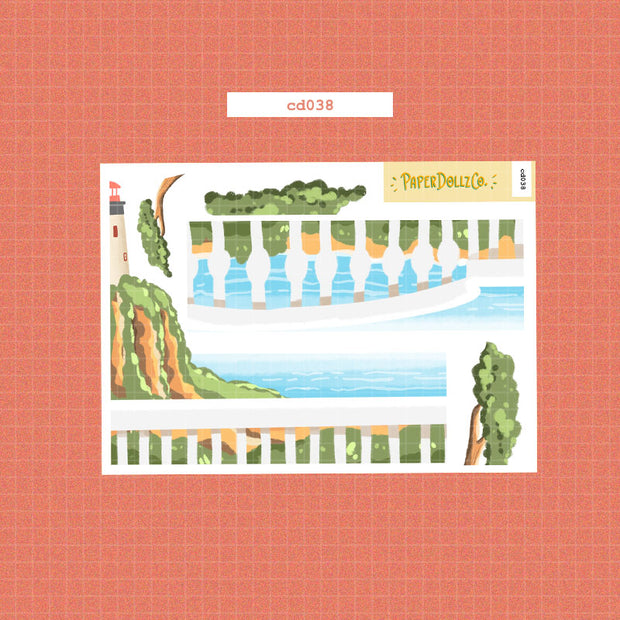 Wanderlust | Hobonichi | Cousin Daily Sticker Kit | Cd038