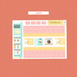 Wanderlust | Hobonichi | Cousin Daily Sticker Kit | Cd040