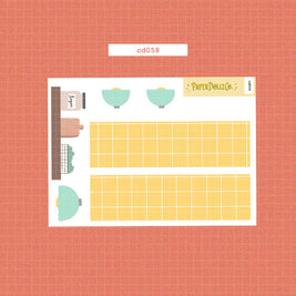 Home Buddy | Hobonichi | Cousin Daily Sticker Kit | Cd058