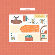 Home Buddy | Hobonichi | Cousin Daily Sticker Kit | Cd059