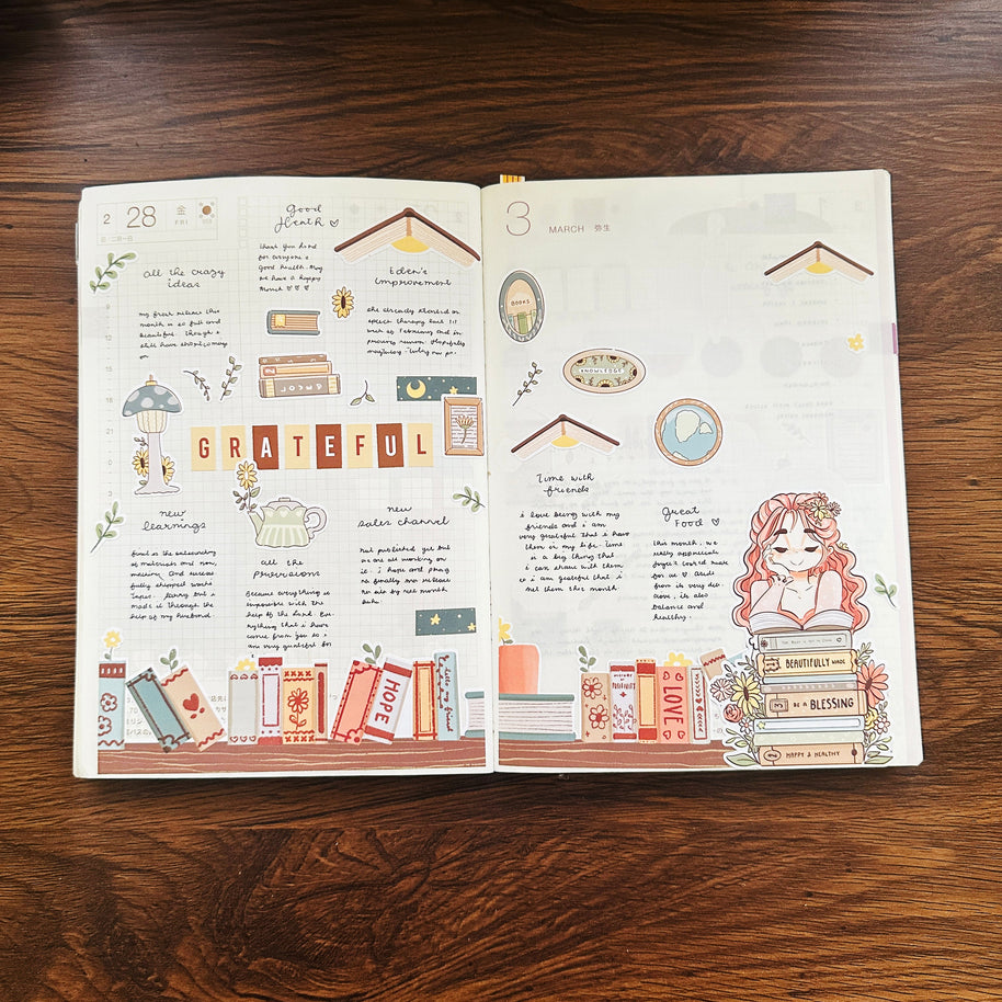 Reclaiming My Radiance | Hobonichi | Cousin Daily Sticker Kit | Cd063