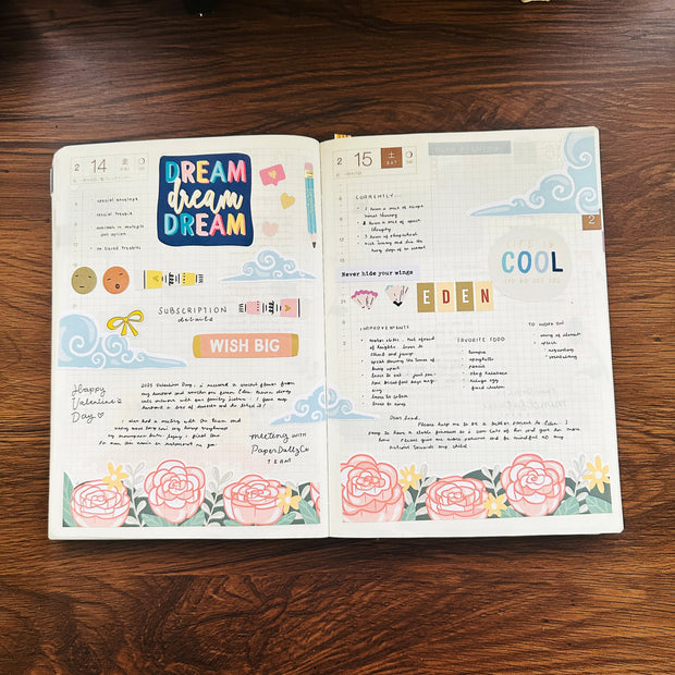Reclaiming My Radiance | Hobonichi | Cousin Daily Sticker Kit | Cd064