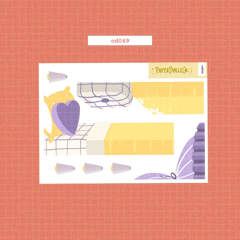 Midnight Dreamcatcher | Hobonichi | Cousin Daily Sticker Kit | Cd069