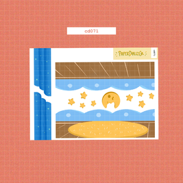 Midnight Dreamcatcher | Hobonichi | Cousin Daily Sticker Kit | Cd071