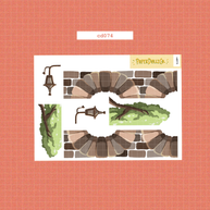 Victorian Muses | Hobonichi | Cousin Daily Sticker Kit | Cd074