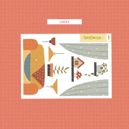 Cozy Harvest | Hobonichi | Cousin Daily Sticker Kit | Cd084