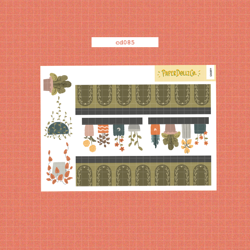 Cozy Harvest | Hobonichi | Cousin Daily Sticker Kit | Cd085