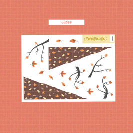 Cozy Harvest | Hobonichi | Cousin Daily Sticker Kit | Cd086