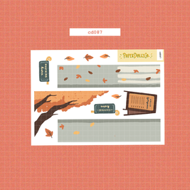 Cozy Harvest | Hobonichi | Cousin Daily Sticker Kit | Cd087
