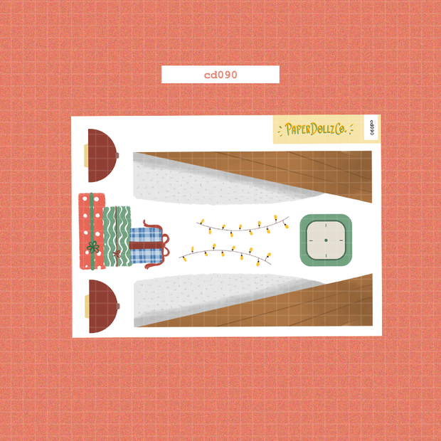 Joy to the Dolly World | Hobonichi | Cousin Daily Sticker Kit | Cd090