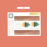 Joy to the Dolly World | Hobonichi | Cousin Daily Sticker Kit | Cd091