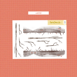 Joy to the Dolly World | Hobonichi | Cousin Daily Sticker Kit | Cd092