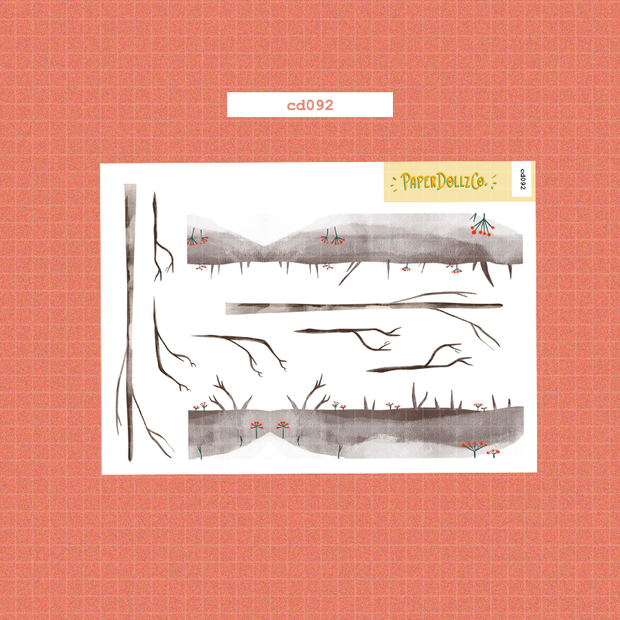 Joy to the Dolly World | Hobonichi | Cousin Daily Sticker Kit | Cd092