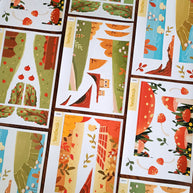 Birds of Autumn | Hobonichi | Cousin Daily Sticker Kit | Cd079