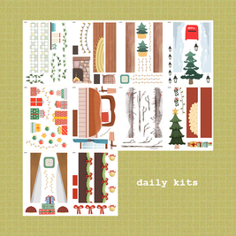 Joy to the Dolly World and Winter Solstice | A5 Kits Sticker Book | CDB008