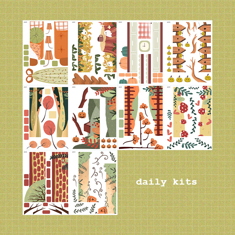 Fluffy Tails and Fabulous Fall | A5 Kits Sticker Book | CDB003