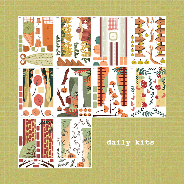 Fluffy Tails and Fabulous Fall | A5 Kits Sticker Book | CDB003