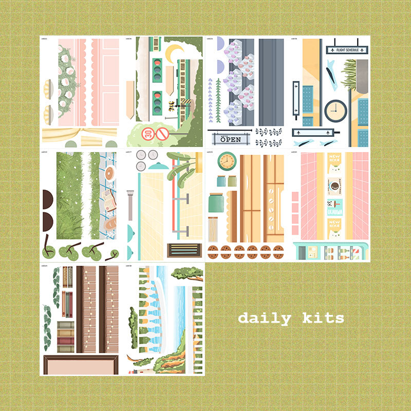 Wanderlust and Crowning Glory | A5 Kits Sticker Book | CDB004