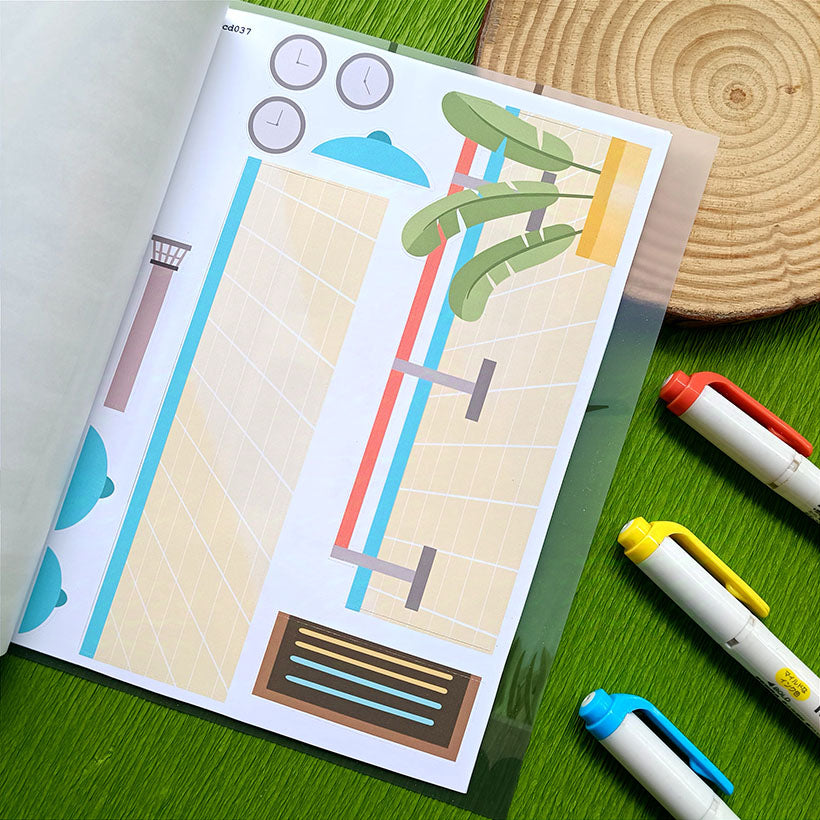 Wanderlust and Crowning Glory | A5 Kits Sticker Book | CDB004