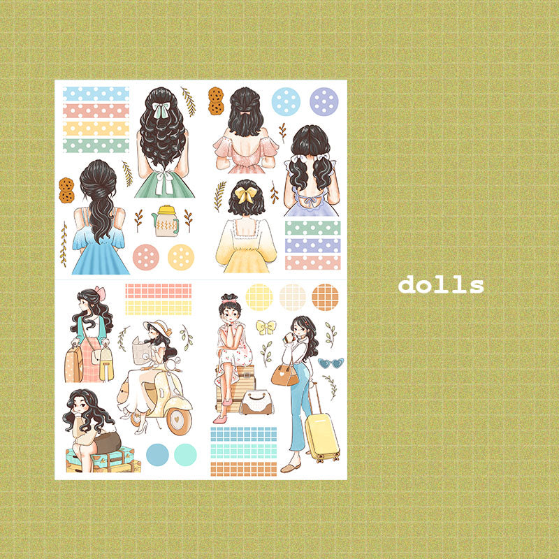 Wanderlust and Crowning Glory | A5 Kits Sticker Book | CDB004