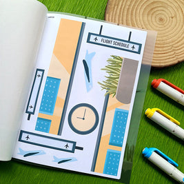 Wanderlust and Crowning Glory | A5 Kits Sticker Book | CDB004