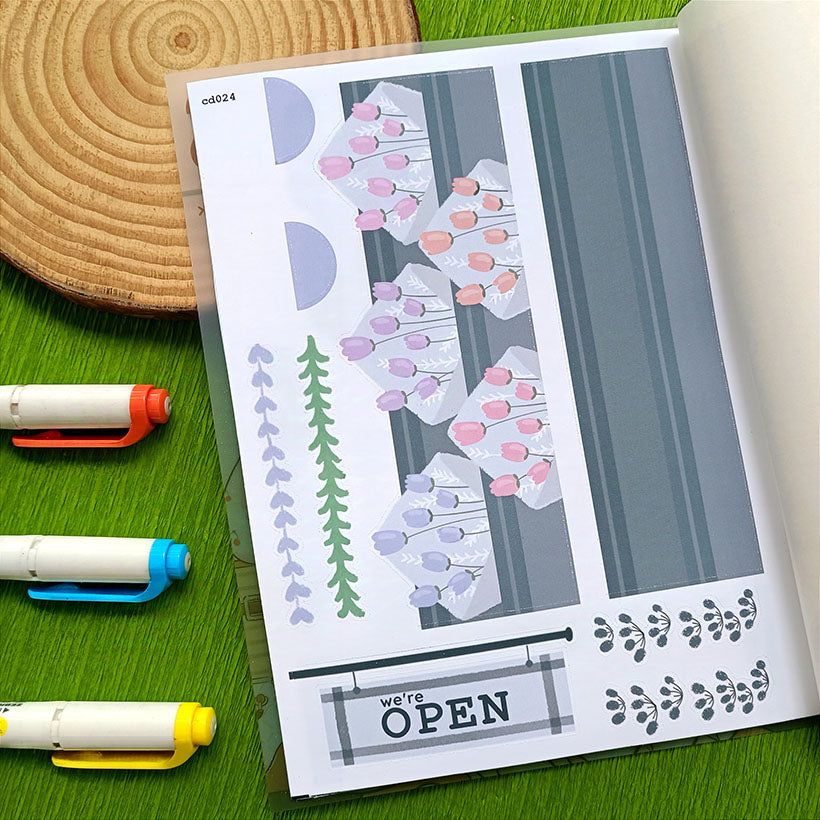 Wanderlust and Crowning Glory | A5 Kits Sticker Book | CDB004