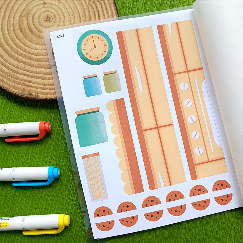 Wanderlust and Crowning Glory | A5 Kits Sticker Book | CDB004