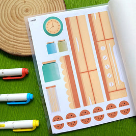 Wanderlust and Crowning Glory | A5 Kits Sticker Book | CDB004