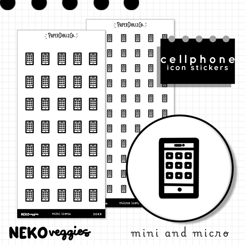 Cellphone | PaperDollzCo | Icon Sticker | i049