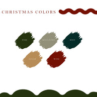 Letter Journal Sticker | Vowels | Christmas Colors | L021