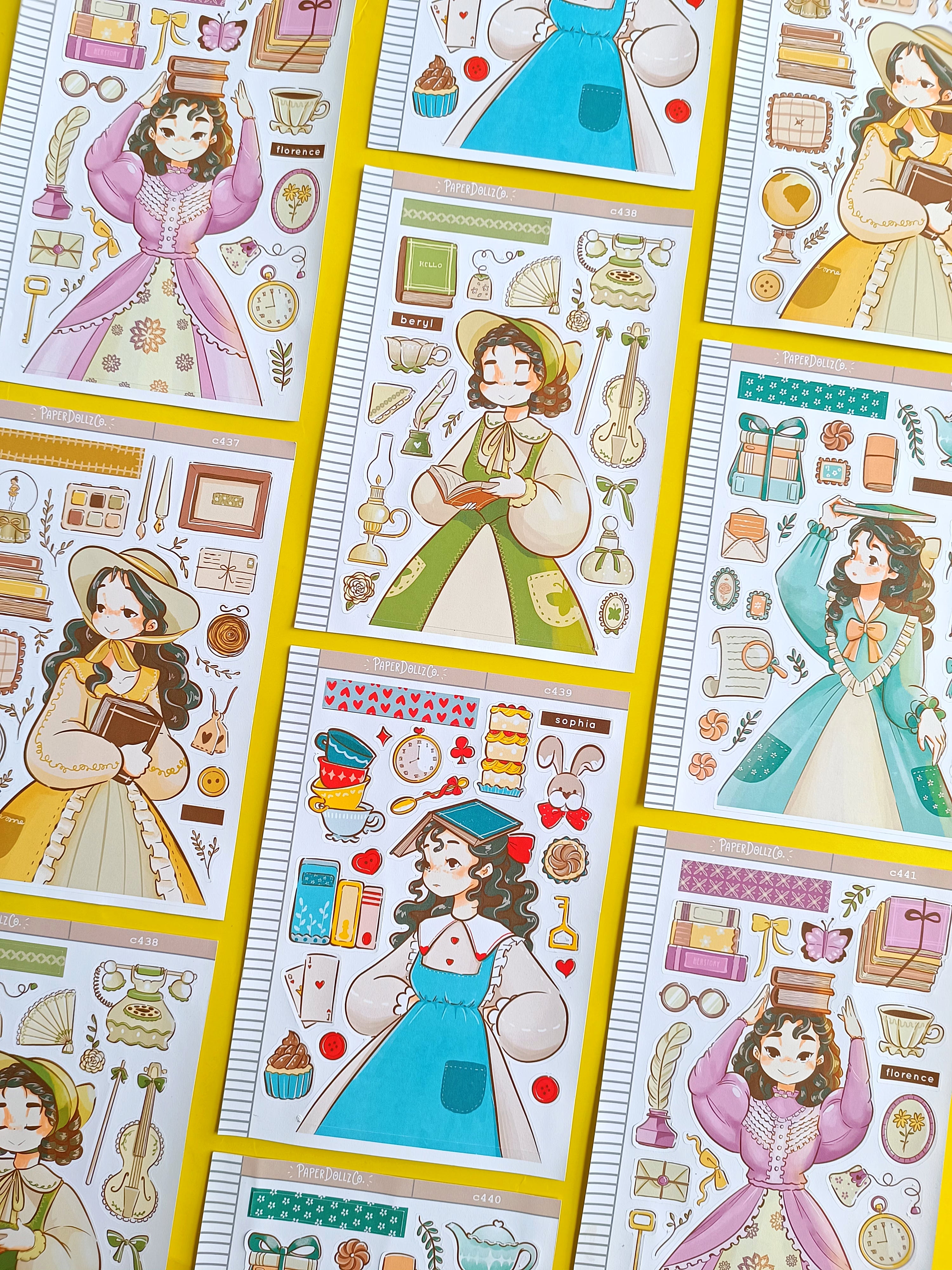 Beryl | Victorian Muses | Collection Stickers | C438