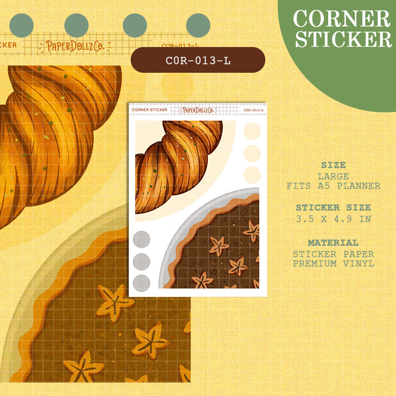 PaperDollzCo | Large Corner Stickers | cor-013-L