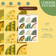 PaperDollzCo | Small Corner Stickers | cor-014-S