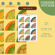 PaperDollzCo | Small Corner Stickers | cor-018-S