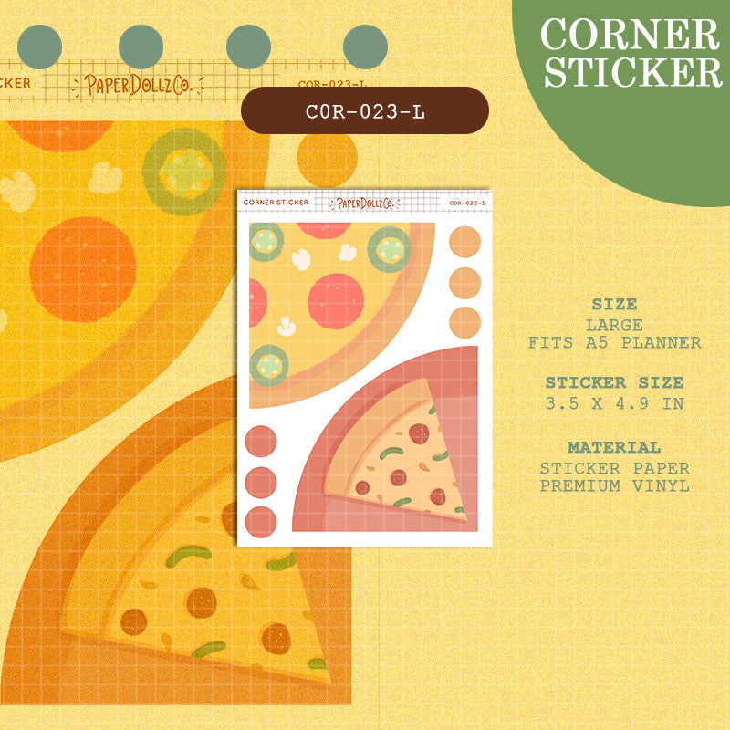 PaperDollzCo | Large Corner Stickers | cor-023-L