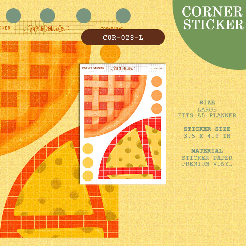 PaperDollzCo | Large Corner Stickers | cor-028-L