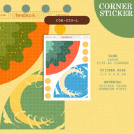 PaperDollzCo | Large Corner Stickers | cor-050-L