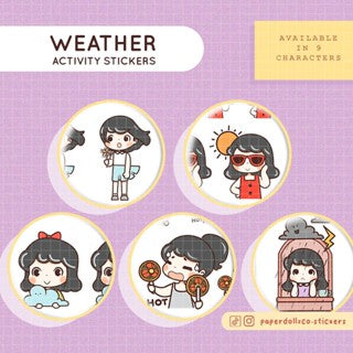 Sunny | PaperDollzCo | Activity Stickers | f135