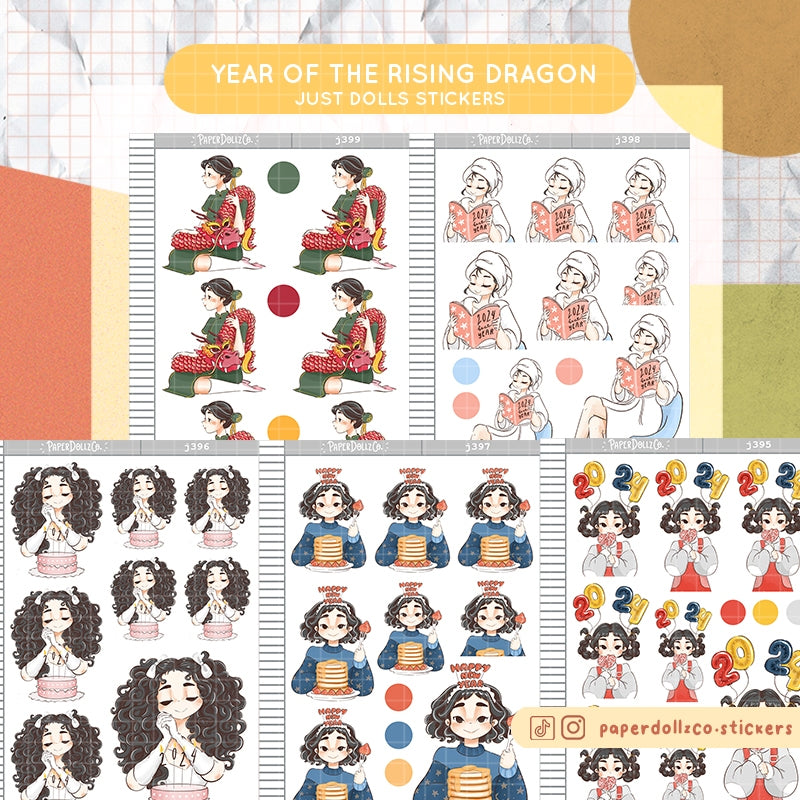 Abundant | Year of the Rising Dragon | Just Dolls Stickers | J397
