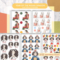 Abundant | Year of the Rising Dragon | Just Dolls Stickers | J397