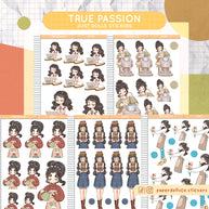 Book Shop | True Passion | Just Dolls Stickers | J382