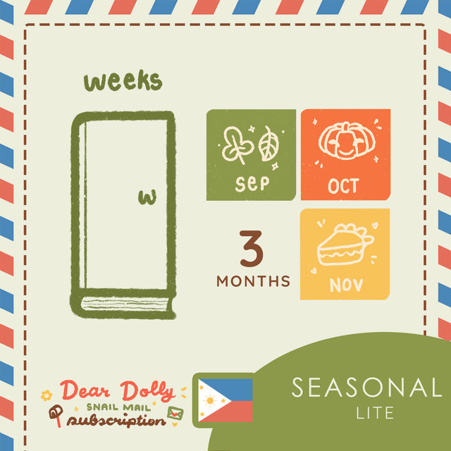 Seasonal Lite | Weeks | Dear Dolly Snail Mail Subscription